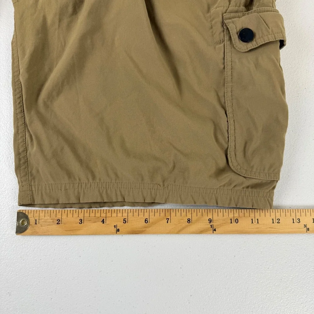 Orvis Mens Tan Cargo Shorts Size 38 Performance Quick Dry Hiking Outdoor Utility
